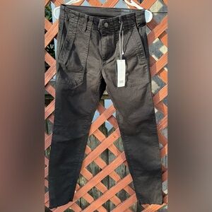 NWT - Vince Black Zip Hem Utility Skinny Pants | Size 25